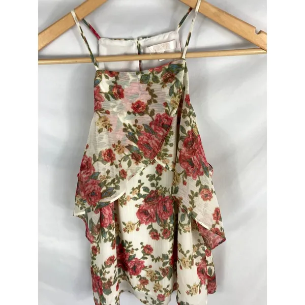 WAYF Floral Print Sleeveless Blouse Size Medium - Image 2