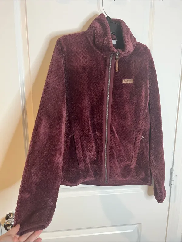Columbia Fire Side II Sherpa Full Zip Plush Silky Soft Fleece Jacket Cozy Pocket - Image 5