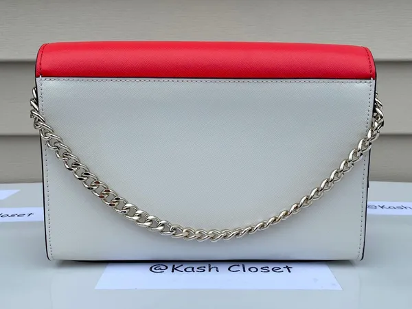 Carson Colorblock Convertible Crossbody Purse - Red Multi - Image 8