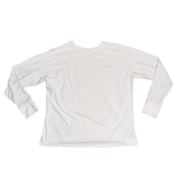 Vuori Long Sleeve Tee Women Small White Fair VW1028 Relaxed Fit Athleisure - Image 7