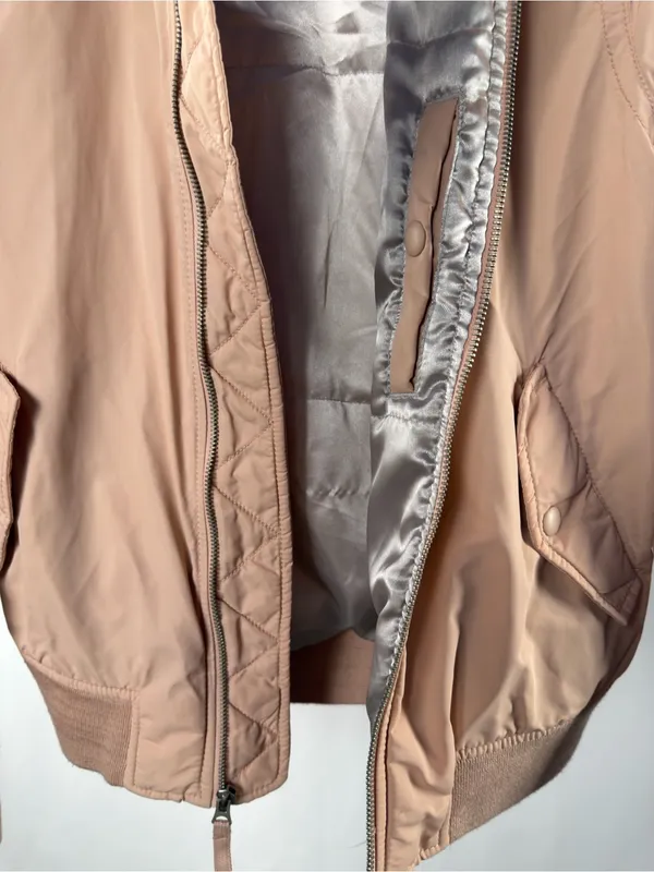 GAP Full Zip Bomber Jacket in Dusty Rose Size XS‎ - Image 5