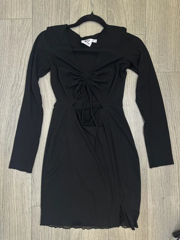 Princess Polly Night Out Cutout Dress Black Size 6 - Image 5