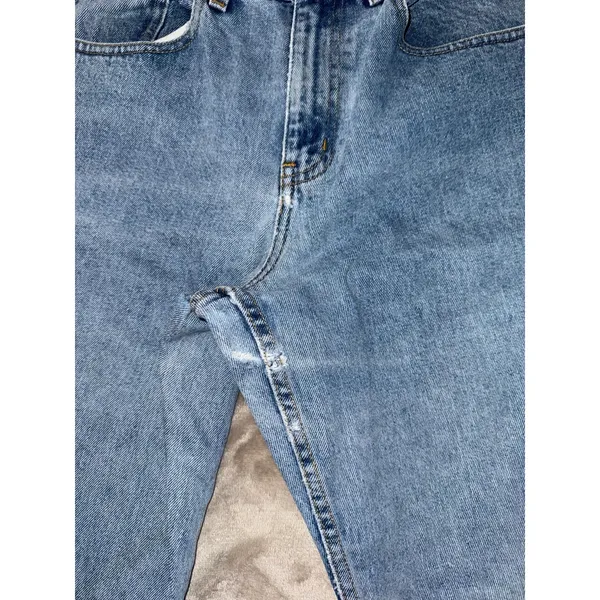 VTG Ralph Lauren Jeans Womens Distressed‎ Blue RL Light Wash Polo Jeans Co Sz 10 - Image 3