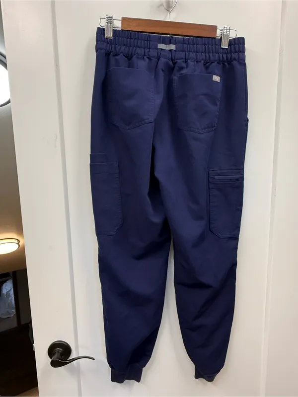 Figs Zamora Jogger Scrub Pant Navy Blue Drawstring Medical Women's S - Image 5