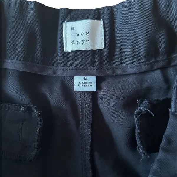 A new day Black Wide Legged Trousers - Image 7
