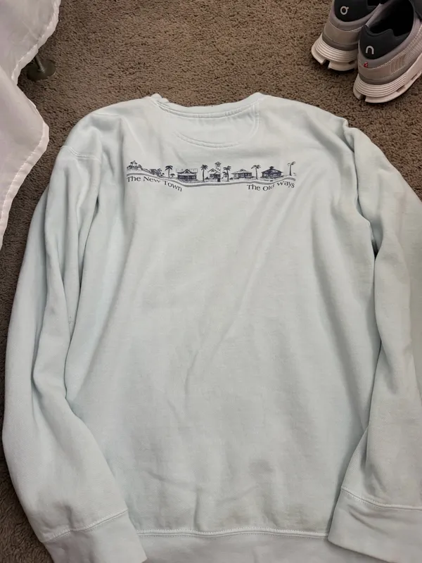 Seaside Comfort Colors Sweatshirt Blue - Image 4