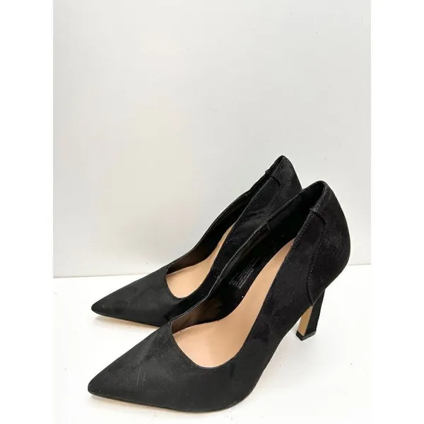 Abound Black Faux Suede Pointed Toe Pumps‎ Heels Size 5.5M - Image 5