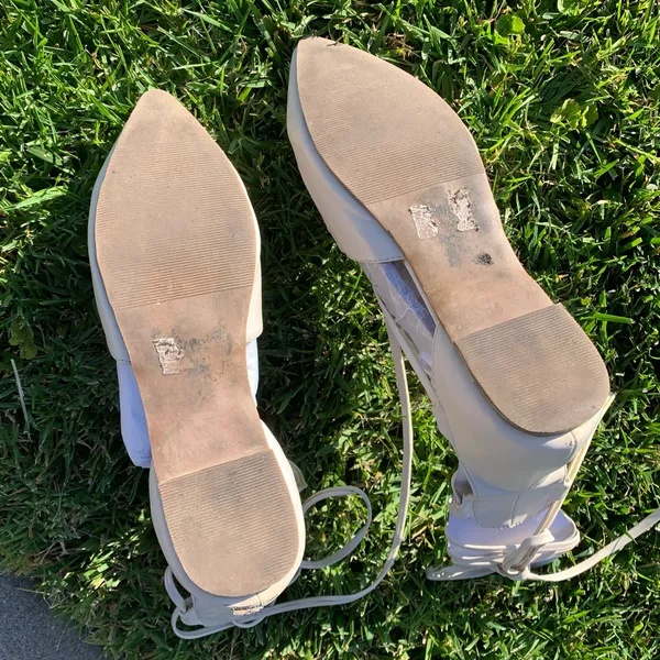 Chase + Chloe White Pointed-Toe Lace-Up Gladiator Flats - Image 13