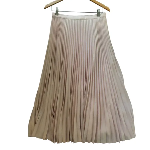Club Monaco Blush Pink Pleated Maxi Long Women’s Skirts Size 6 - Image 7