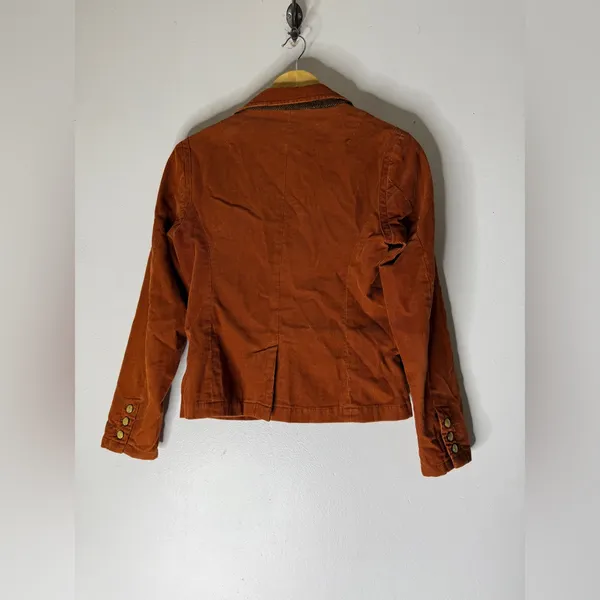 Trovata Brown Corduroy‎ Blazer Size Small 3 Button - Image 2