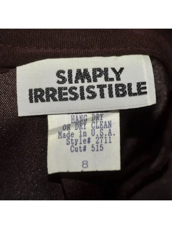 Simply Irresistible Skirt Size 8 Brown Maxi Long Minimalist Made USA Y2K - Image 7