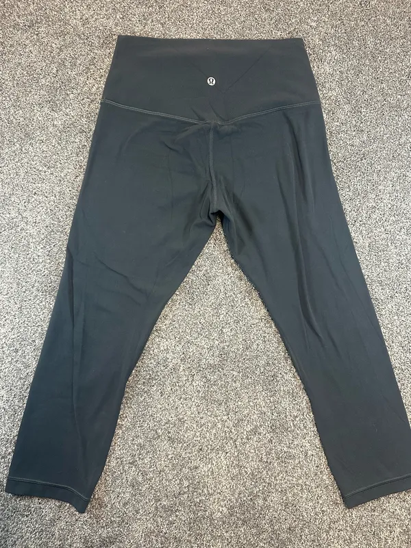 Lululemon Align High Rise Crop Leggings Black Size 8 - Image 3