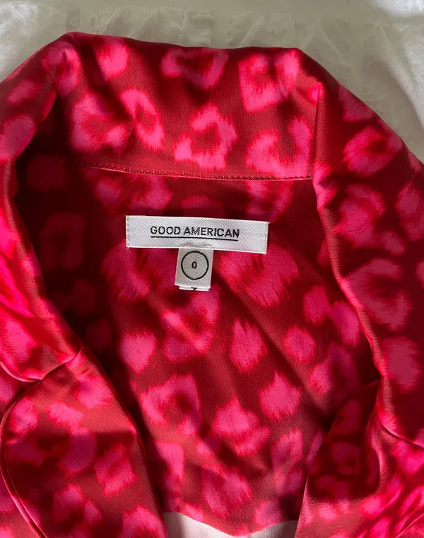 Good American Red Satin Pjs In Leopard - Image 12