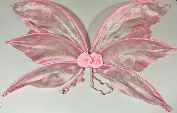 Dolls Kill Pink Roses Floral Coquette Fairy Butterfly Fae Fantasy Costume Cosplay Wings O/S 🎀 - Image 4