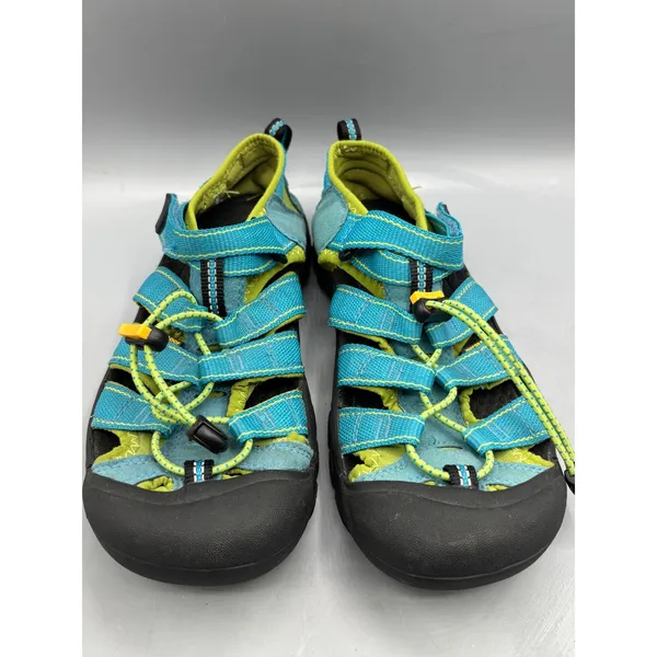 Keen Newport H2 Blue Lime Green Waterproof Sport Sandals Youth 5 - Image 2
