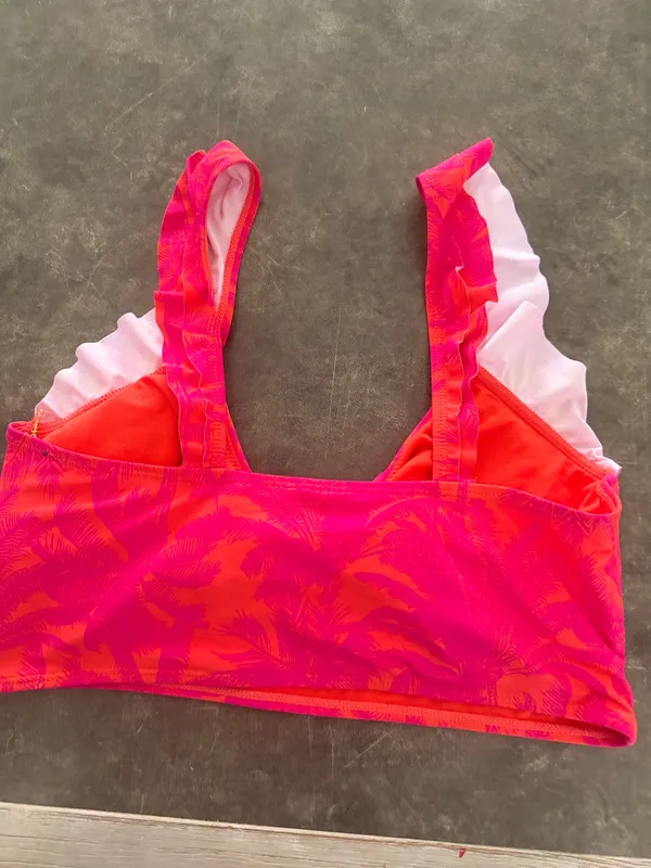 Mynah pull on removable pad bikini top Pink Size XL - Image 3