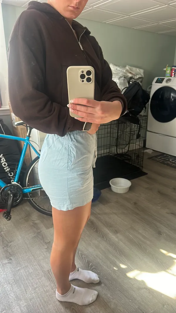 Blue Linen Skirt - Amazon  - Image 3
