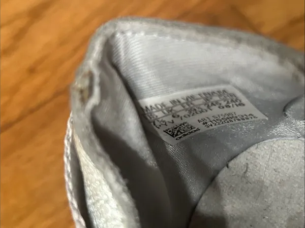 adidas Women’s Light Gray Lace-Up Slip-On Trainer Sneakers 7.5 - Image 5