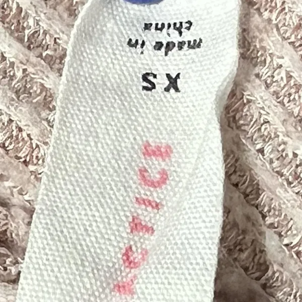 Daily Practice Anthropologie Shirt Womens XS Pink Waffle Knit Thermal Split Neck - Image 5