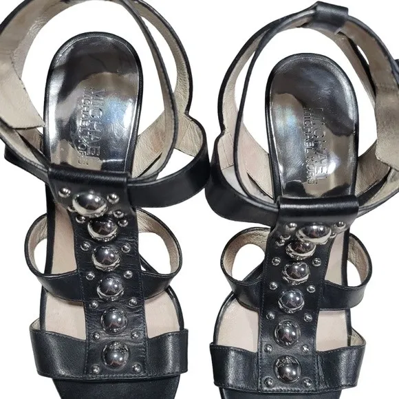 MICHAEL Michael Kors “Hayes” Black Studded Platform Heel Sz 6.5 - Image 5