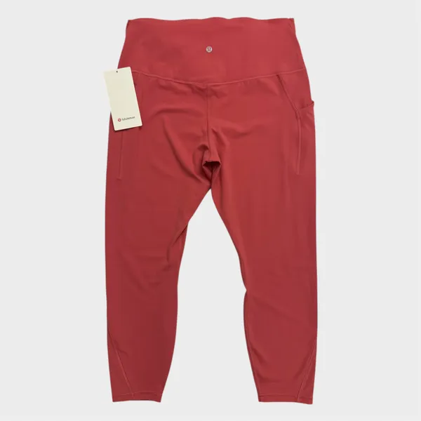Lululemon Align High-Rise Pant 25” Pockets - Desert Red, Size 14 - Image 2