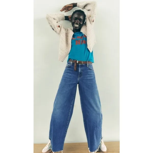 💕MOTHER💕 The Swisher Sneak Fray Jeans ~ Punch Buggy 30 NWT - Image 6