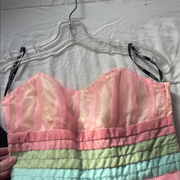 NWT Betsey Johnson Women’s Vintage Pink Tulle Layered Floral Cocktail Dress - 6 - Image 10