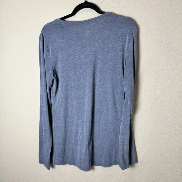 OLD NAVY ACTIVE Grey Soft Athletic Long Sleeve T Shirt w Thumbholes Size Large - Image 8