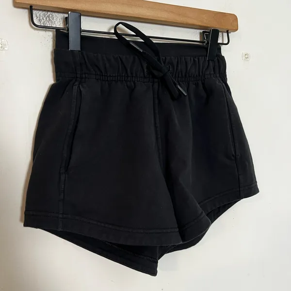 LULULEMON- Inner Glow Short 3" Terry Black Athletic Gym Workout Running Travel - Image 3