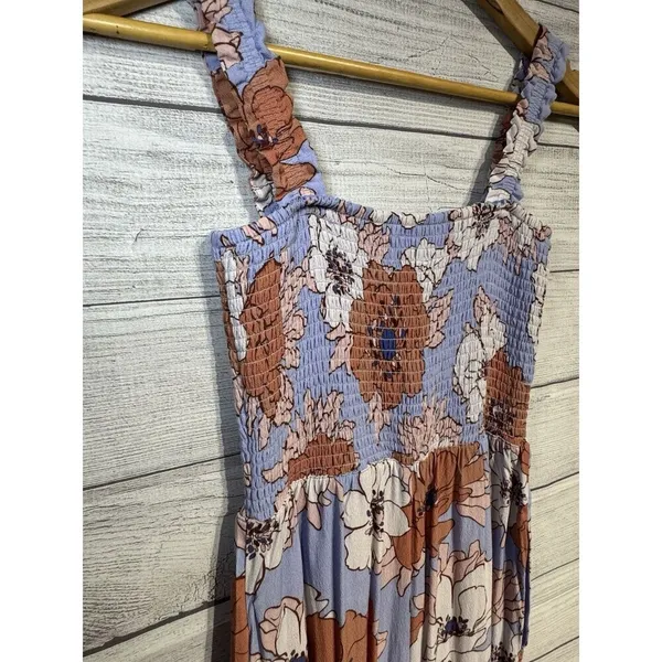 Aritzia Wilfred Chianti Jumpsuit Floral Sleeveless Crop Wide Leg Purple SIZE S - Image 6