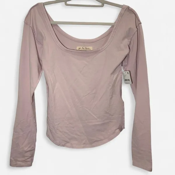 Free People Can’t Let Go Pink Lilac Long Sleeve | Soft Girl Y2K (M) - Image 3