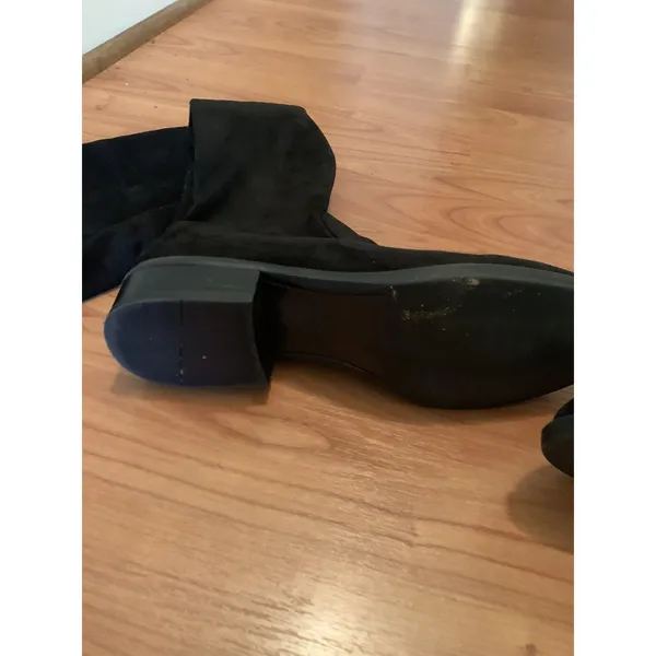 Sam Edelman Women's Black Suede Leather Tall Boots Over-the-Knee Size 10 - Image 8