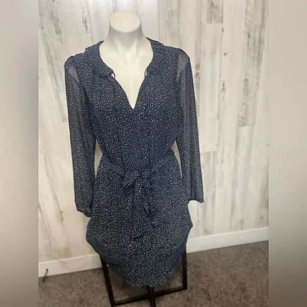 Navy blue dress Blue Size L - Image 2