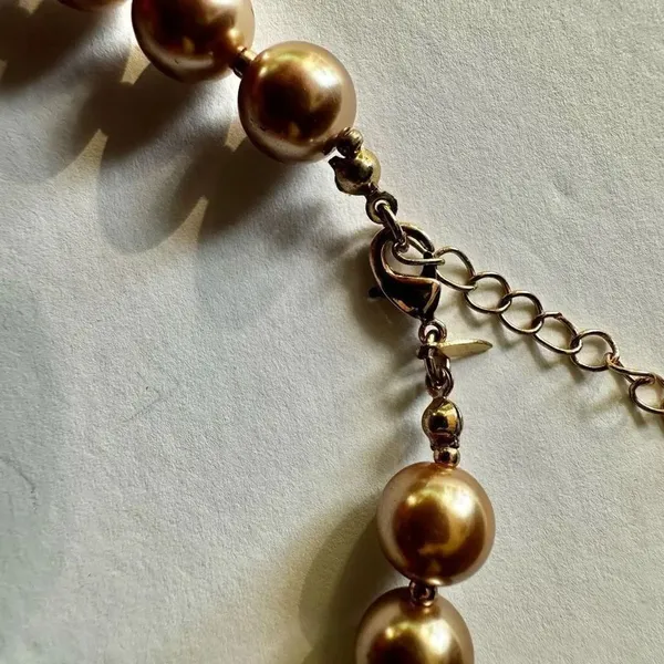 NWT Avon vintage gold tone beaded necklace - Image 7