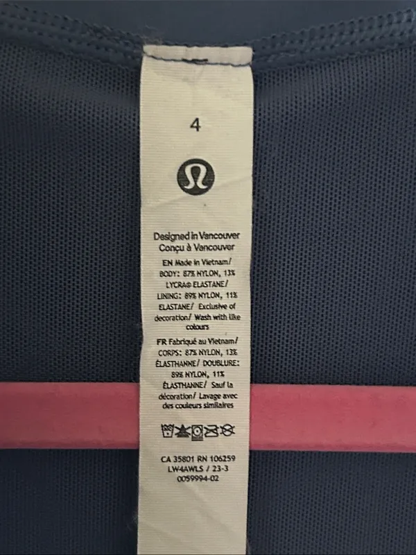 Lululemon Womens Full Zip Define‎ Luon Jacket Size 4 in Blue - Image 10
