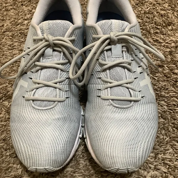 ASICS GEL-QUANTUM 360 low woman athletic tennis shoes size 9.5 white grey - Image 2
