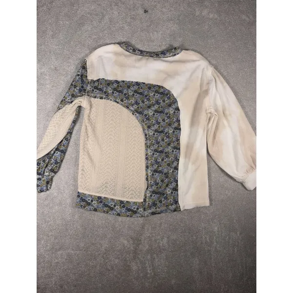 Pol Mazy Oversize Long Sleeve Floral Contrast Thermal Top Size‎ S - Image 7