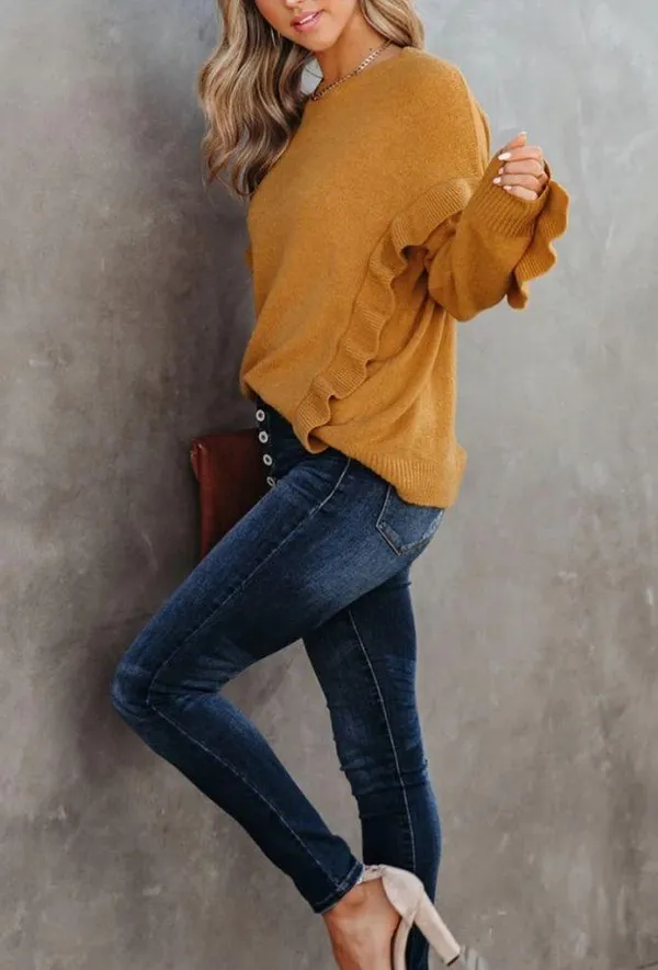 VICI | Charleston Ruffle Knit Sweater - Image 8