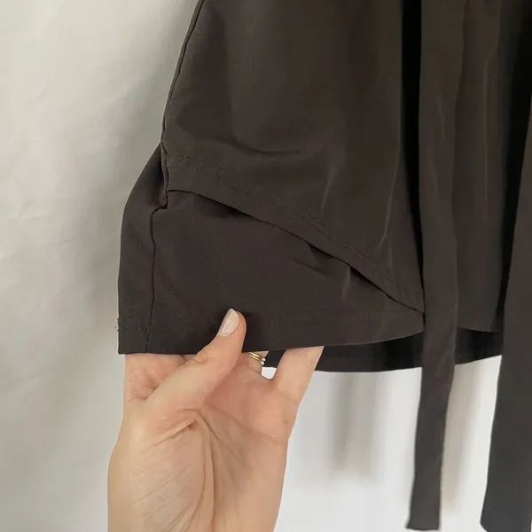 Kyodan women's size small‎ black skort skirt pockets elastic waistband belted - Image 3