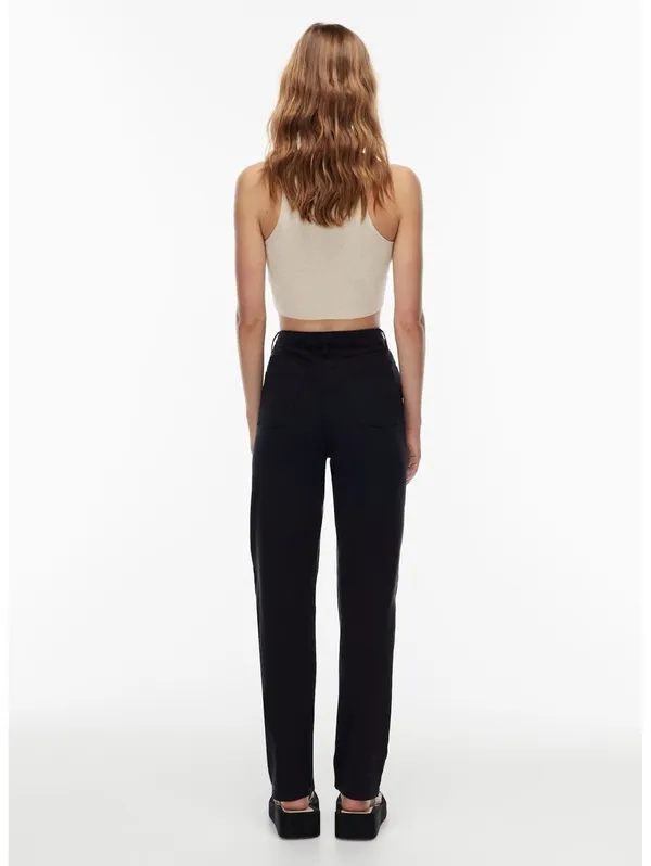 Aritzia Wilfred Free The Melina Pant Black High Rise Slim Straight Size 4 - Image 3