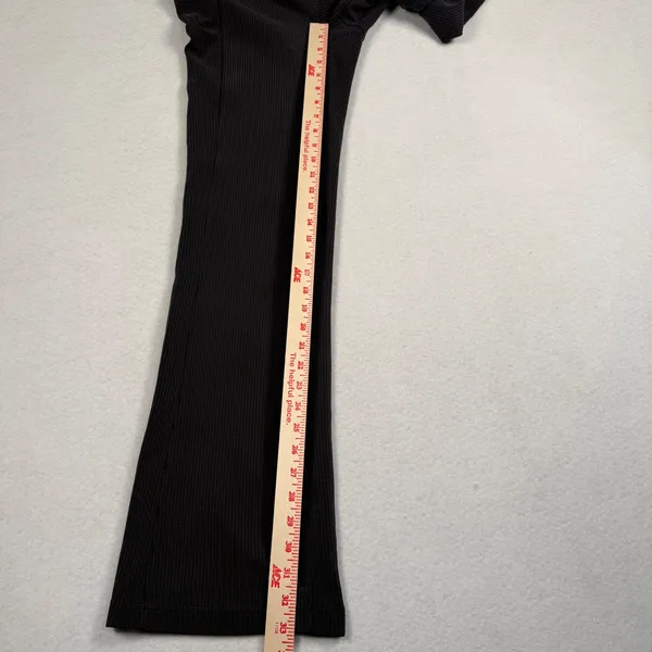 Lululemon Ribbed Softstreme Flared Pant Womens‎ 6 Black High Rise LW5GVKS - Image 5