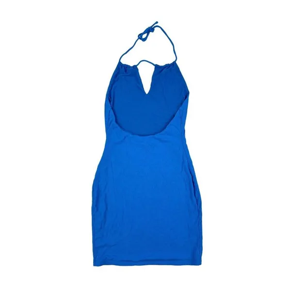White Fox Boutique - Artist Muse Rib Sleeveless Mini Dress in Blue - Image 2