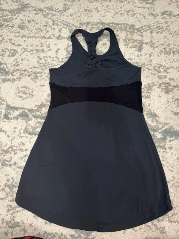 Zobha Athletic Tank Top Shelf Bra Cinch Hem Racerback Medium - Image 2