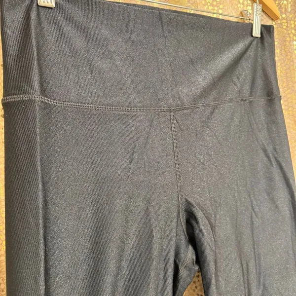 Aerie OFFLINE Ribbed Shiny High Rise Tight Fit Leggings XL - Image 5