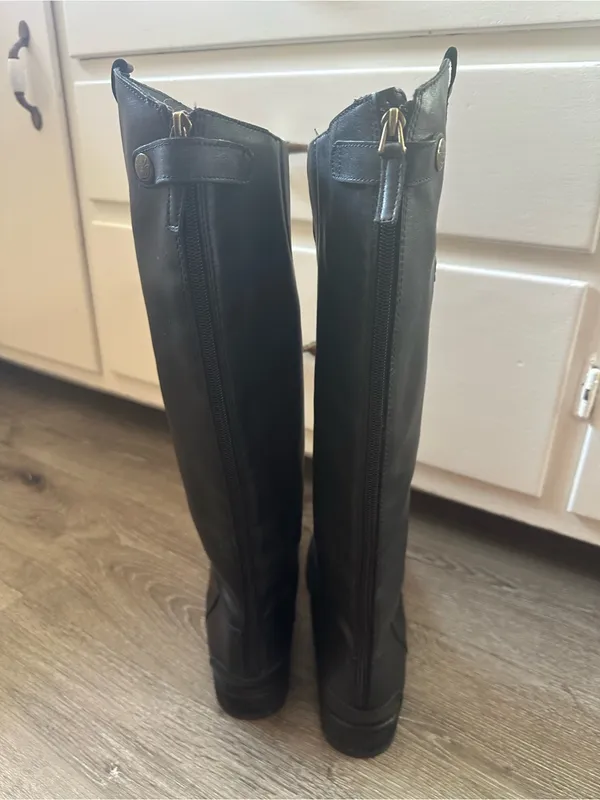 Sam Edelman Black Leather Tall Riding Boots - Image 4