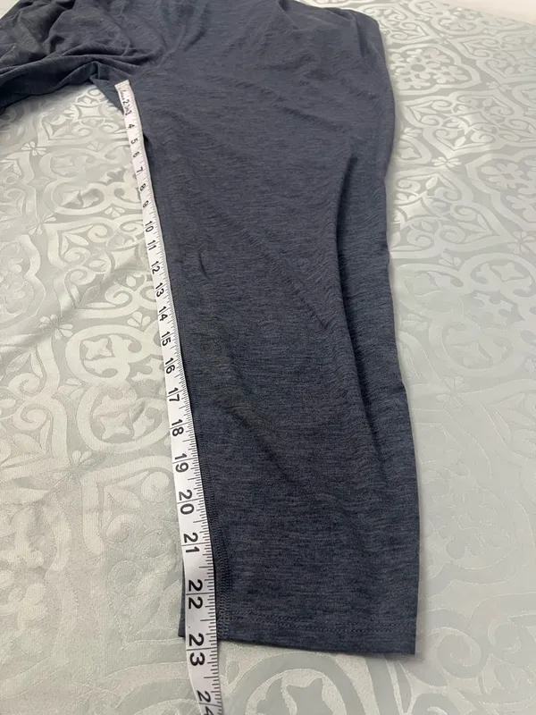 Vuori Heather Charcoal High-Waist Performance Leggings - Image 7