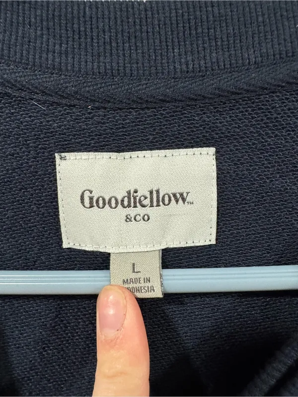 NWT Goodfellow & Co Men's Navy Crewneck Sweatshirt - Image 5