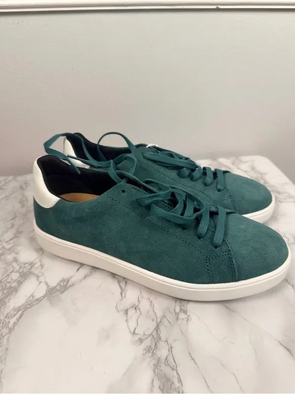 New Geox Spherica Ecub-1 Woman Low Top Sneakers in dark green/white size 7 - Image 2