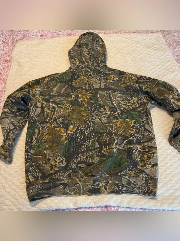 Cabela’s Camo Hoodie Sweatshirt Size Small Regular See Measurements - Image 10
