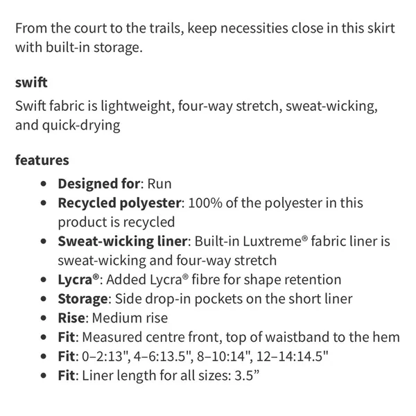Lululemon Pace Rival Skirt (Tall) - Image 7